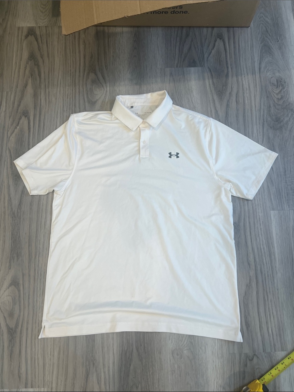 Under Armour White Men’s Performance Polo XL Cream